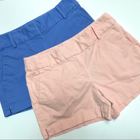 LOFT Pants - LOFT Riviera Mid Rise Shorts Bundle Pink & Blue